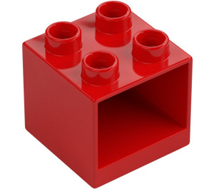 Duplo Red Drawer Cabinet 2 x 2 x 1.5 (4890)