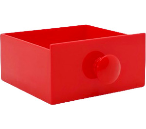 Duplo Punainen Drawer (Pyöreä Kahva) (31323)