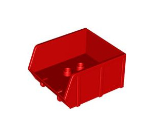 Duplo Red Dump Body 4 x 4 x 2 without Cutout (31088)