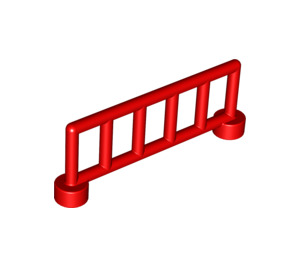 Duplo Red Fence 1 x 6 x 2 with 6 Slats (12602)