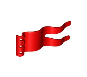 Duplo Red Flag 2 x 5 with Holes (51725)