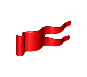 Duplo Red Flag 2 x 5 without Holes (15793)