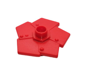 Duplo Red Flower with Plates (44519)
