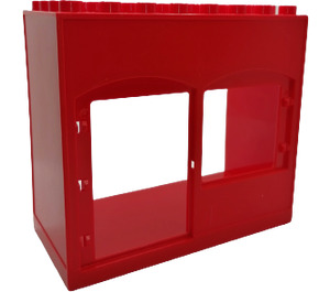 Duplo Red House Box 4 x 8 x 6 Door (6431)