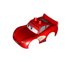 Duplo Red Mcqueen Car radiator Springs (89925)