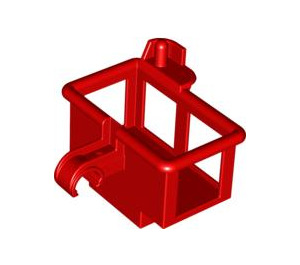 Duplo Red Person Basket with C-grip (92007)