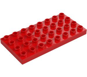 Duplo Red Plate 4 x 8 (4672 / 10199)