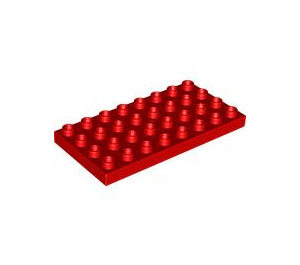 Duplo Red Plate 4 x 8 (4672 / 10199)