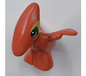 Duplo Rot Pteranodon Baby mit Grün und Gelb Augen