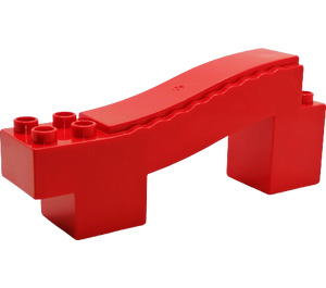 Duplo Red Rise with Bump 2 x 7 x 3 (31206)