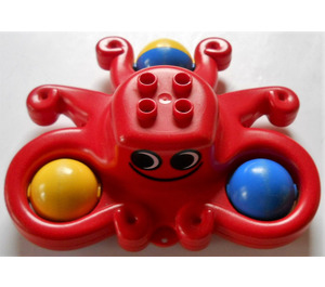Duplo Red Rolling Rattle Octopus