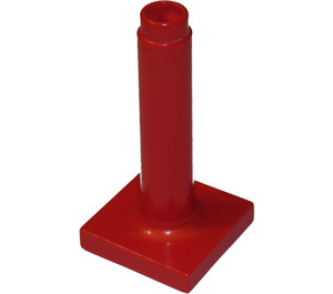 Duplo Red Sign Post Tall (4913)