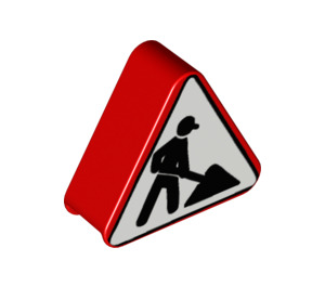 Duplo rot Sign Triangle mit Workman sign (13039 / 47727)