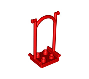 Duplo Red Swing with Studs (6514 / 75737)