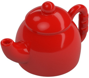 Duplo Czerwony Tea Pot z Pokrywa (3728 / 35735)