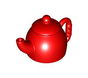 Duplo Rood Tea Pot met Deksel (3728 / 35735)
