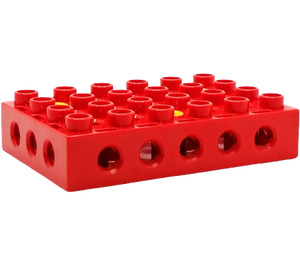 Duplo Red Toolo 4 x 6 x 1 with Thread+screws (31345 / 76395)