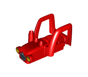 Duplo Rosso Trattore Corpo 4 x 6 con Giallo Lights (15899 / 15933)