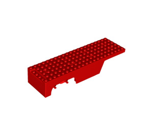 Duplo Red Trailer 6 x 21 with Minifigure Pin (30836)