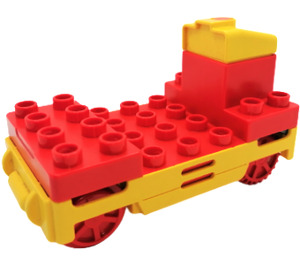 Duplo Röd Tågbas med Batteri Compartment (75704)