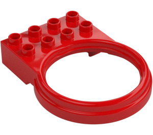 Duplo Red Tube Holder Vertical (42029)