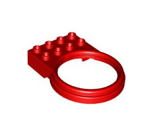Duplo rouge Tube Titulaire Verticale (42029)