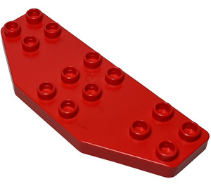 Duplo Červená Křídlo Deska 3 x 8 (2156)