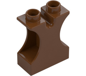 Duplo Reddish Brown 1 x 2 x 2 Pylon (6624 / 42234)