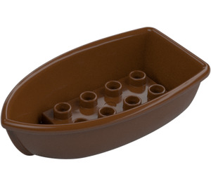 Duplo Reddish Brown Boat 4 x 7 (13535)