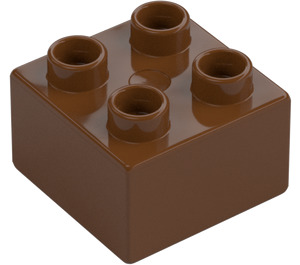 Duplo Červenohnědá Kostka 2 x 2 (3437 / 89461)