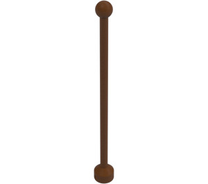 Duplo Rudo brązowy Flagpole 1 x 2 x 7 (51708)