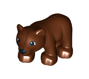 Duplo Reddish Brown Polar Bear Cub - Walking (12023 / 64150)