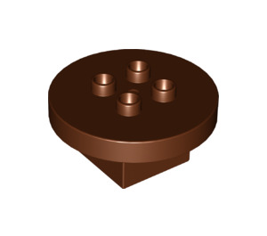 Duplo Reddish Brown Table Round 4 x 4 x 1.5 (31066)