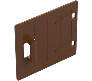 Duplo Reddish Brown Wooden Door 1 x 4 (87653 / 98459)