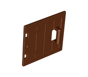 Duplo Rötlich-braun Wooden Tür 1 x 4 (87653 / 98459)