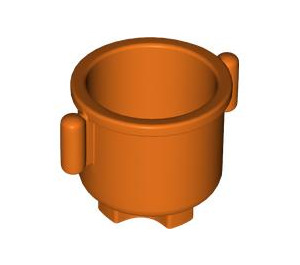 Duplo Reddish Orange Pot with Grip Handles (31042)