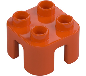 Duplo Rødlig orange Stool (65273)