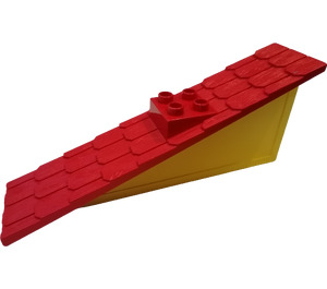 Duplo Roof Support 3 x 11 x 4 with Red Shingled Roof and Chimney