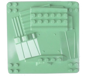 Duplo Sand Green Plate 12 x 12 Vac Rob (44513)