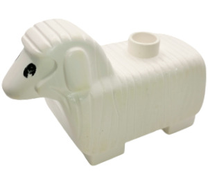 Duplo Sheep with Short Legs and Black Eyes