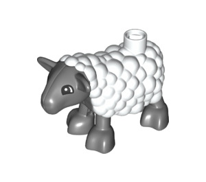 Duplo Sheep jossa Woolly Coat ja Pointy Korvat (37152)