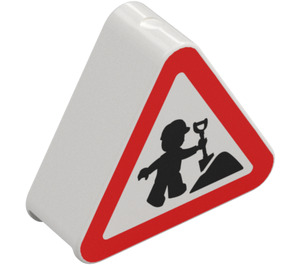 Duplo Sign Triangle with Construction Worker (42025 / 68010)