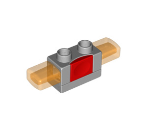 Duplo Siren Brick with Red Button and Orange Lights (54683)