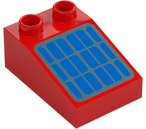 Duplo Skråning 2 x 3 22° med Blå Solar Panel (35114 / 104381)