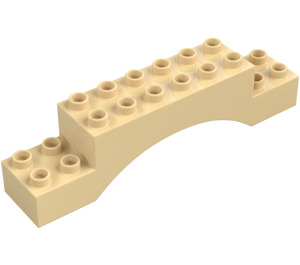 Duplo Tan Arch Brick 2 x 10 x 2 (51704)