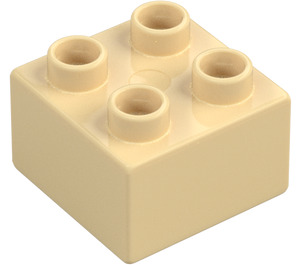 Duplo Beige Palikka 2 x 2 (3437 / 89461)