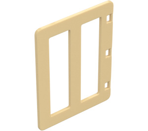 Duplo Beige Dør 4 x 5 med Cut Out (65111)