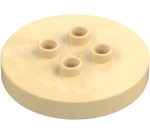 Duplo Tan Plate 4 x 4 Round (15516)