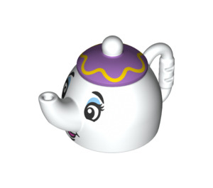 Duplo Tea Pot met Deksel met Mrs Potts Gezicht (35735 / 36608)