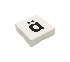 Duplo Tile 2 x 2 with Side Indents with "ä" (6309 / 48672)